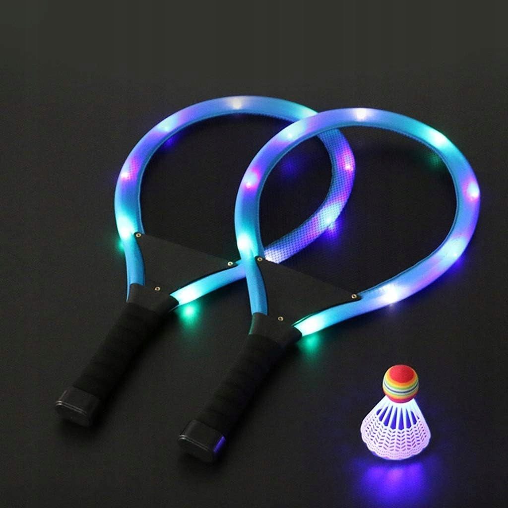 Rackets Pallets Babington Beach Tennis Badminton Glowing LED + 2 DARTS Manufacturer code RAKIETKA ŚWIECĄCA