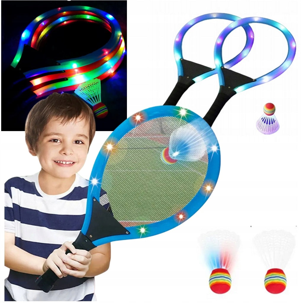Rackets Pallets Babington Beach Tennis Badminton Glowing LED + 2 DARTS