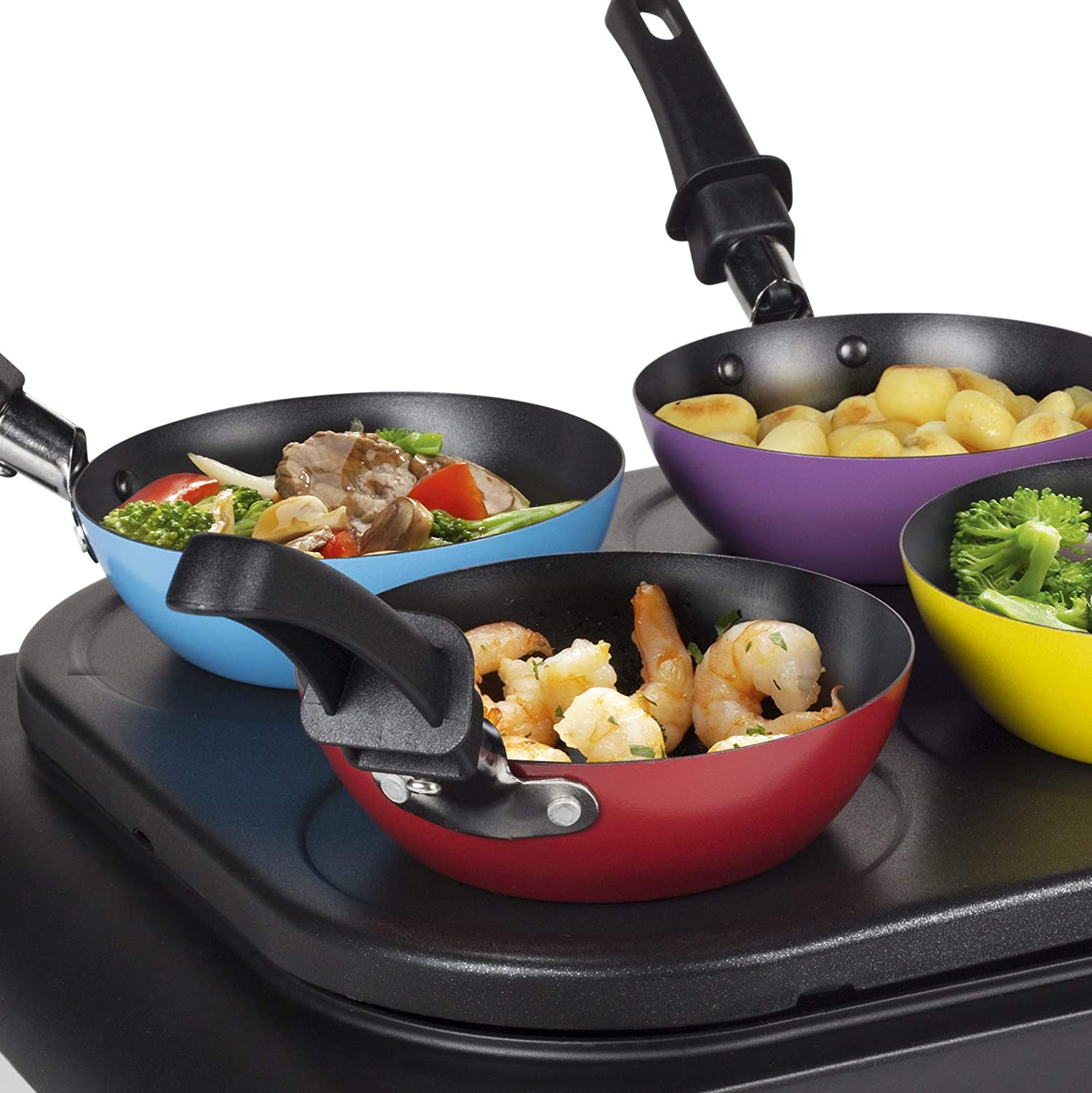 Raclette Electric Grill PLATE mni WOK for 6 people Pancakes Squares Packaging status original