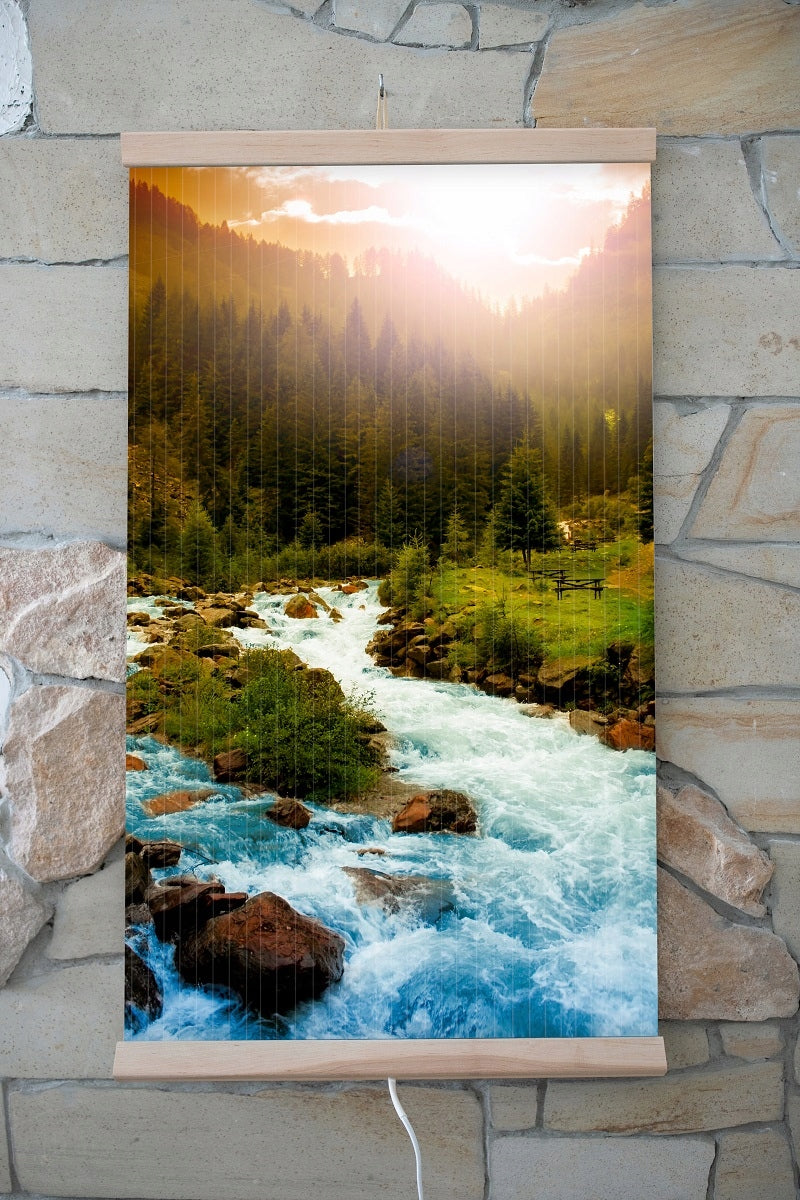 Radiator TRIO with TEMPERATURE CONTROLLER pattern: RIVER Packaging status original