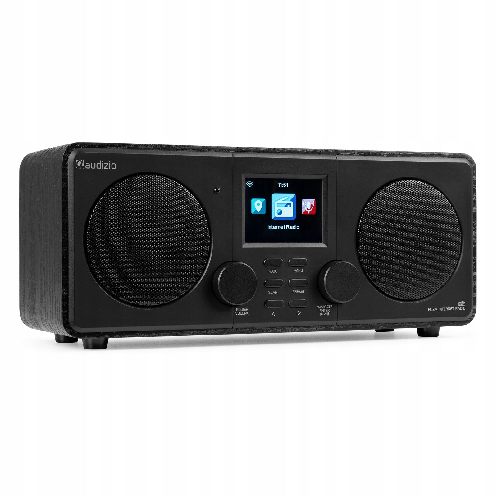 Radio Audizio Foza DAB+ FM Internet BT USB WiFi Stereo black Manufacturer code 102.304