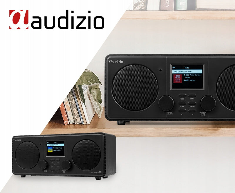 Radio Audizio Foza DAB+ FM Internet BT USB WiFi Stereo black Packaging status original