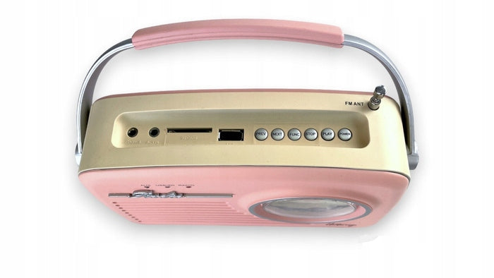Radio Eltra Luiza retro pink USB/SD/MP3 battery Manufacturer code 5907727028513