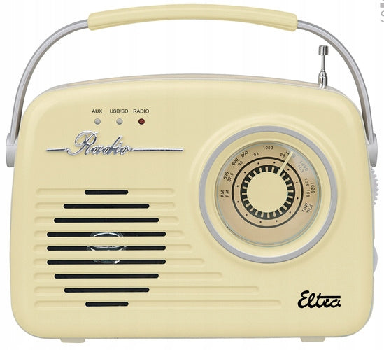 Radio Eltra Luiza retro vanilla USB/SD/MP3 retro battery
