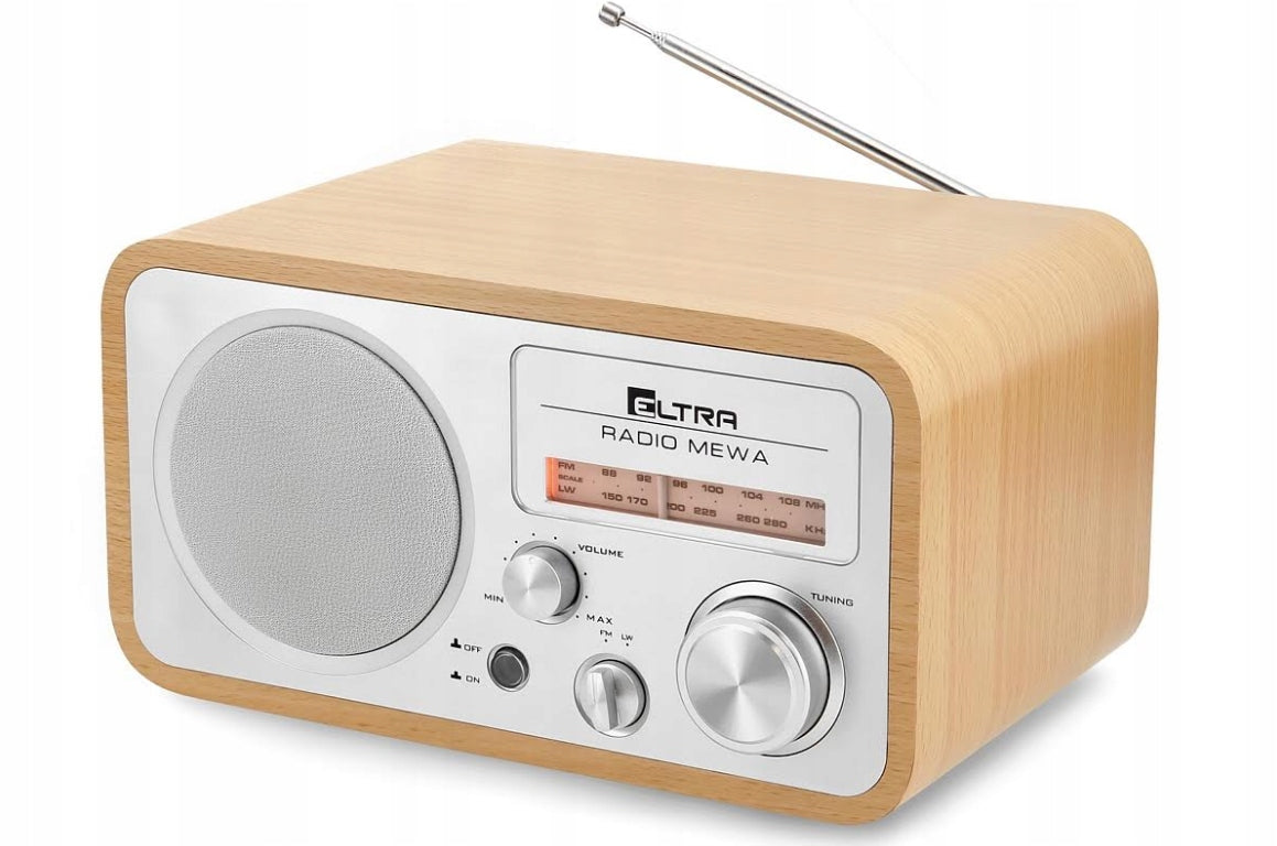 Radio Eltra Seagull FM/LW light silver retro wood Manufacturer code 5907727026298