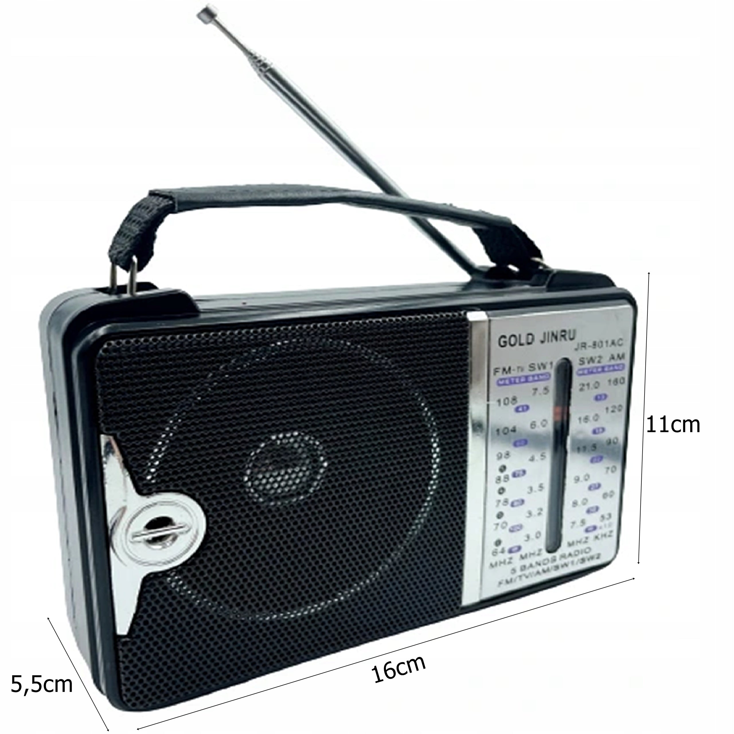 Radio GOLON RX-606AC – 5 bands FM/AM/SW1/SW2/TV