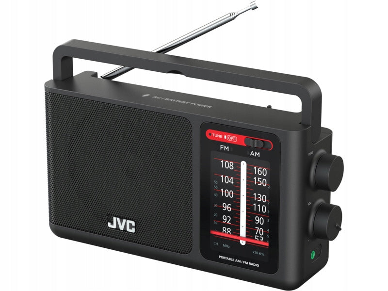 Radio JVC RA-E435B Analog Portable Black