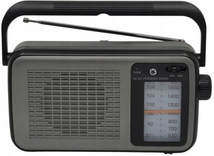 Radio MANTA San Remo MARDI919BK Analog Portable Black and Grey Brand Manta