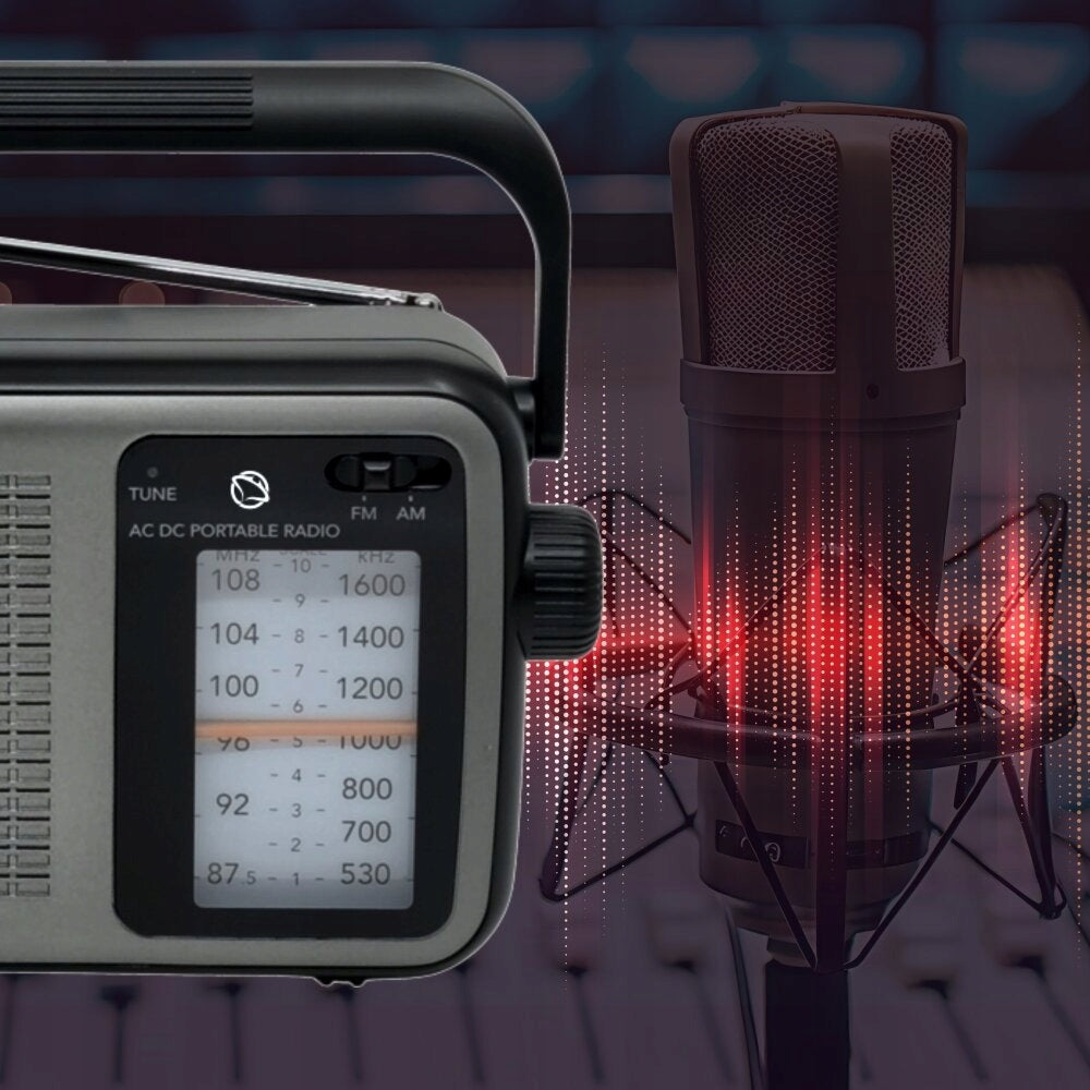 Radio MANTA San Remo MARDI919BK Analog Portable Black and Grey Model Radio AM/FM Kuchenne Budowlane Manta San Remo