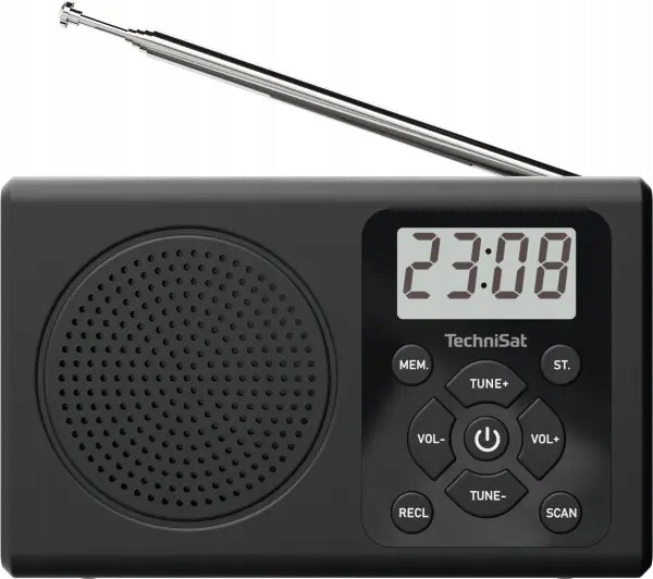 Radio Receiver Portable Batteries TechniSat TravelRadio 300 FM Black