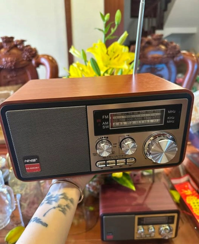 Radio Retro Network-Battery FM PORTABLE Bluetooth Remote Control 1200mAh Packaging status original