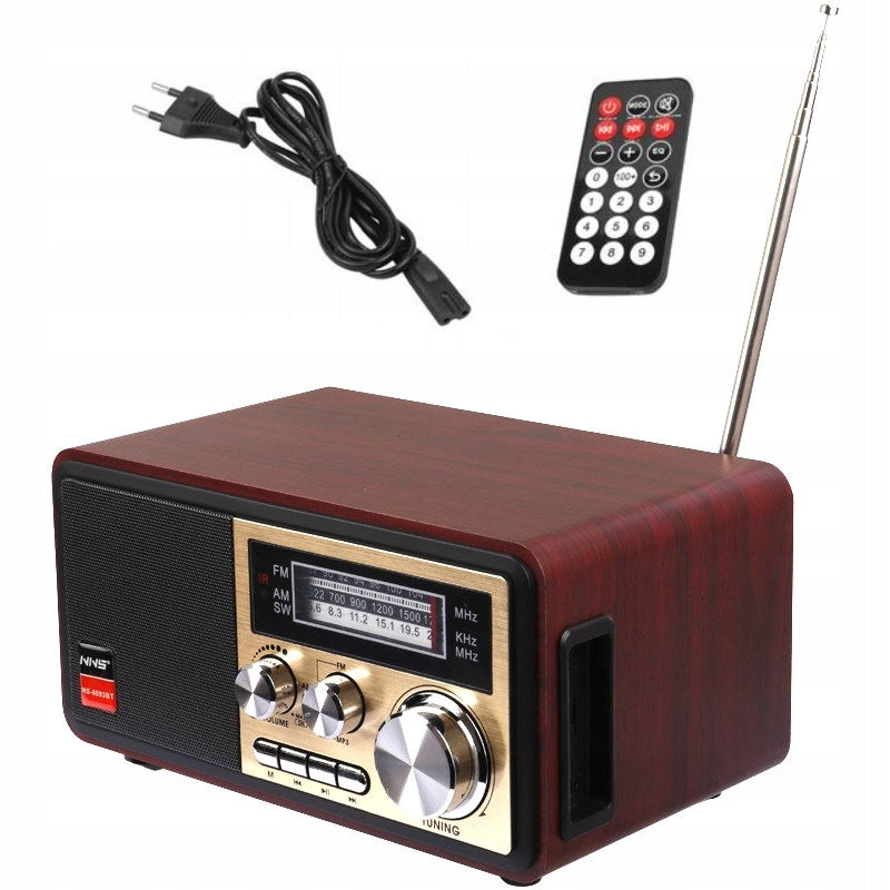 Radio Retro Network-Battery FM PORTABLE Bluetooth Remote Control 1200mAh