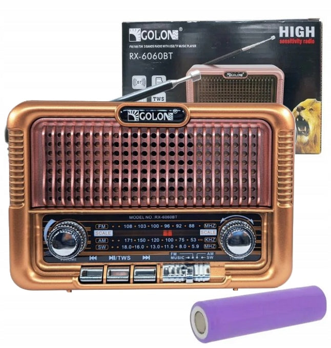 Radio Retro PRL FM Rechargeable with Bluetooth USB