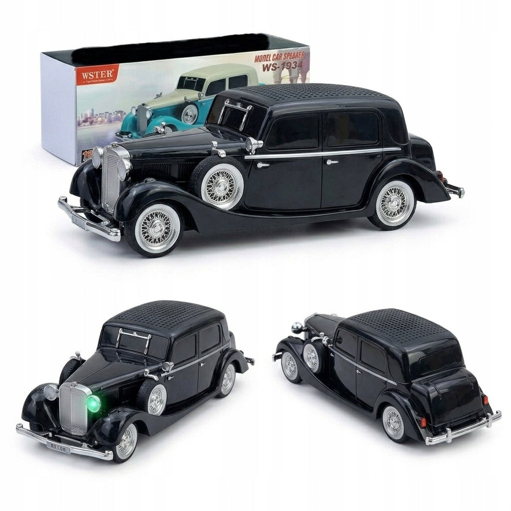 Radio Speaker Auto Sedan Capone Retro Black Bluetooth AUX Speaker Packaging status original