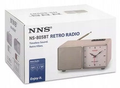 Radio Wood with FM Kitchen Clock Rechargeable with Bluetooth USB for Living Room Manufacturer code 5904865537969