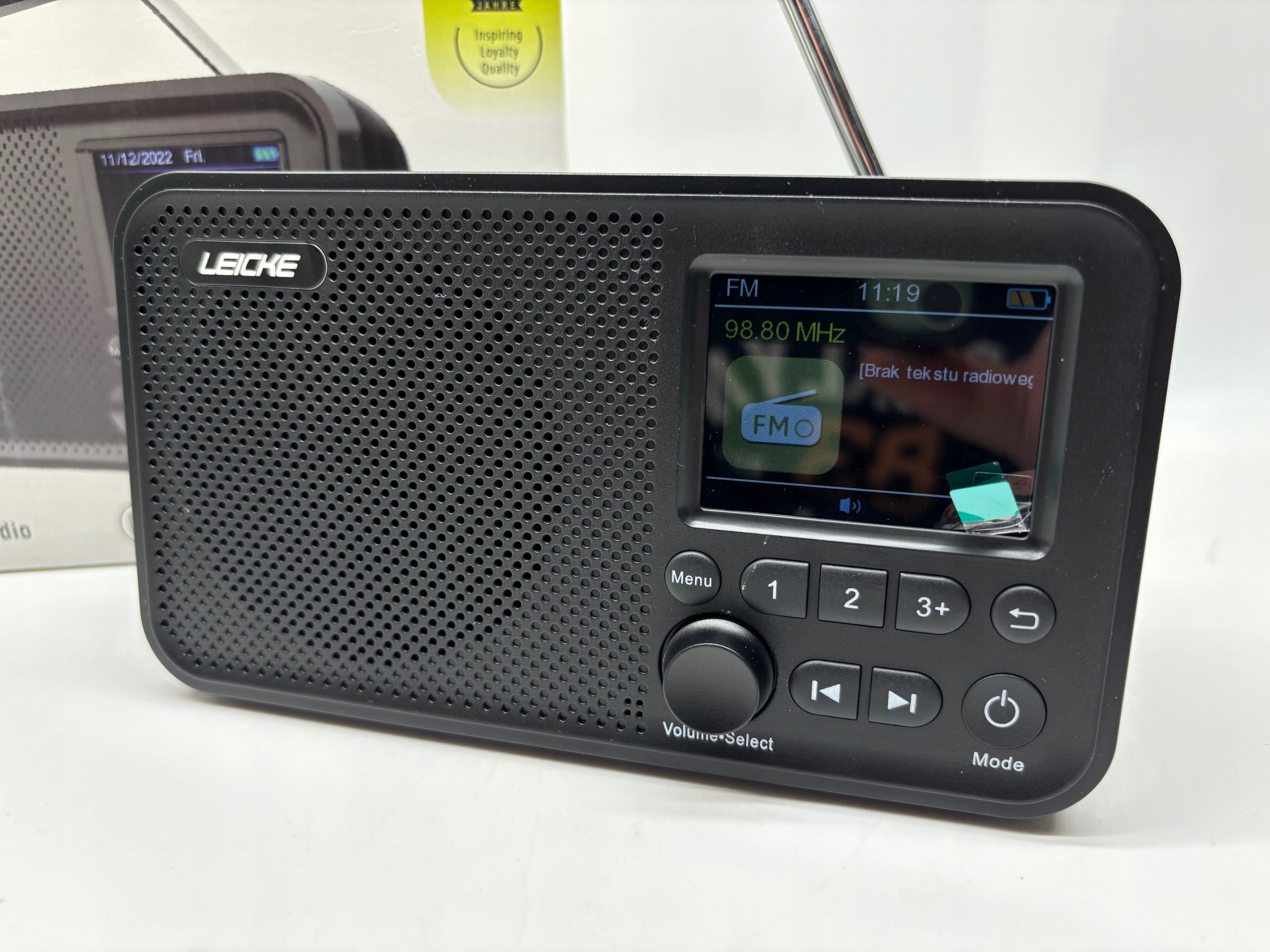 Radio batteries DAB+, FM Leicke B0B321H9B8 Manufacturer code B0B321H9B8