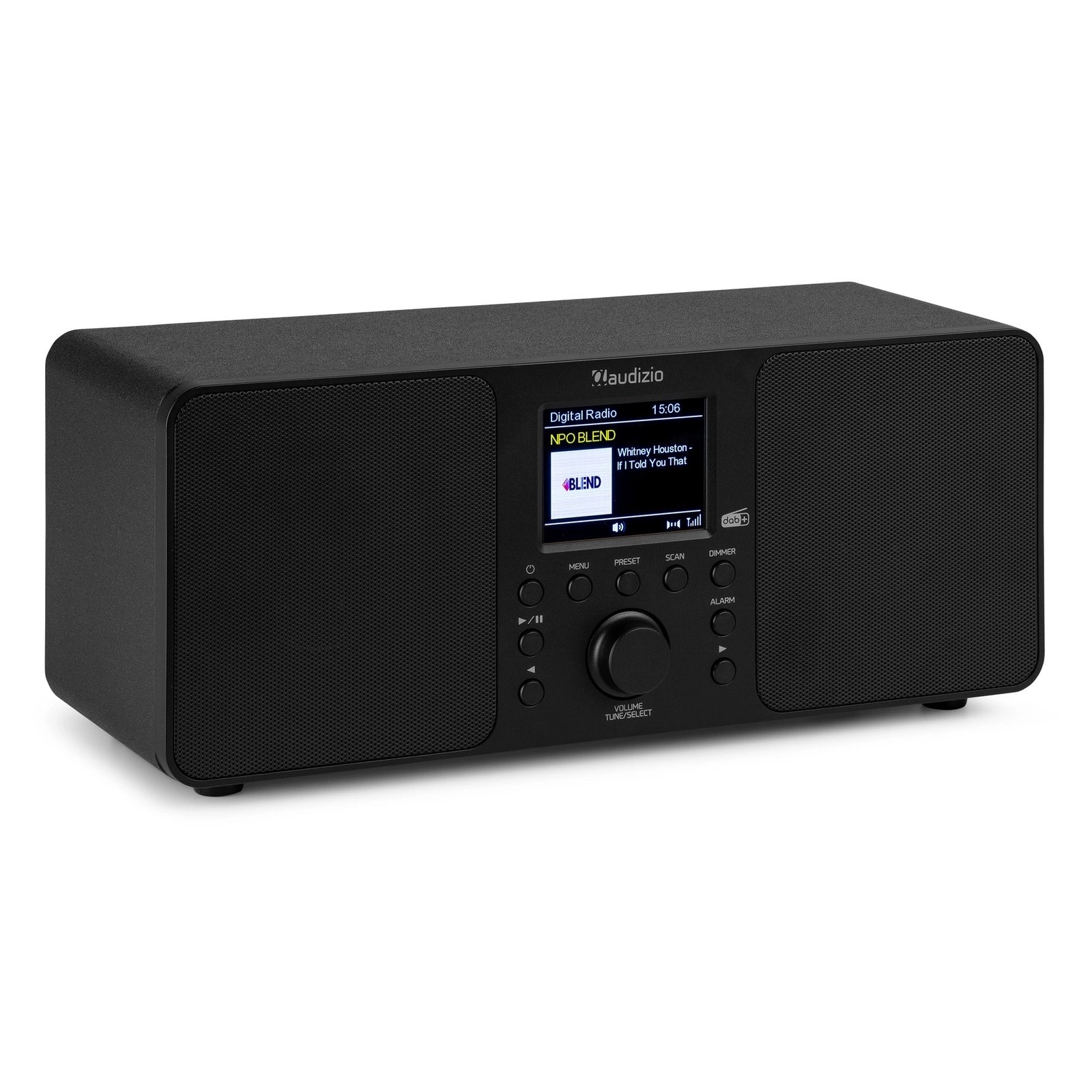 Radio for living room kitchen DAB+ FM tuner bluetooth USB black Audizio Manufacturer code 102.362