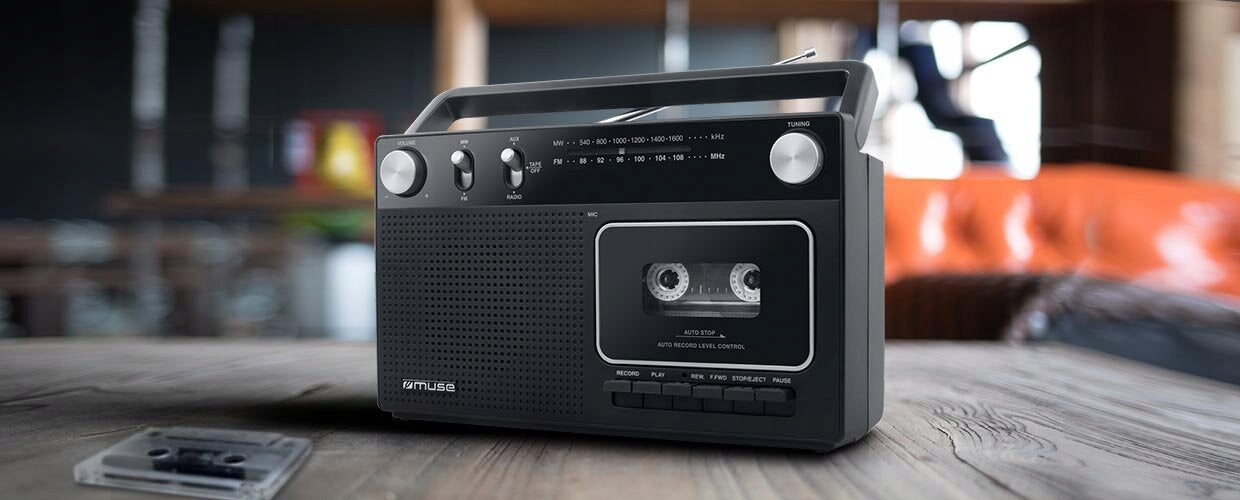 Radio magnetophone MUSE M-152 RC Black Model M-152 RC