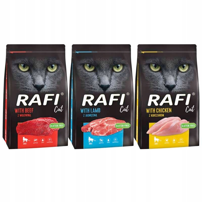 Rafi Cat Dry cat food mix of flavors 3 x 7 kg