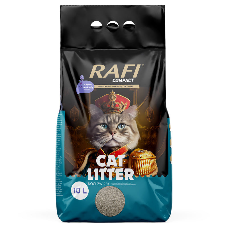 Rafi Clumping cat litter with lavender scent Compact 10 l