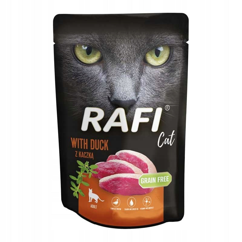 Rafi Wet Cat Food Rafi Cat Adult with Duck 100 g x 10 Manufacturer code 5902921382348
