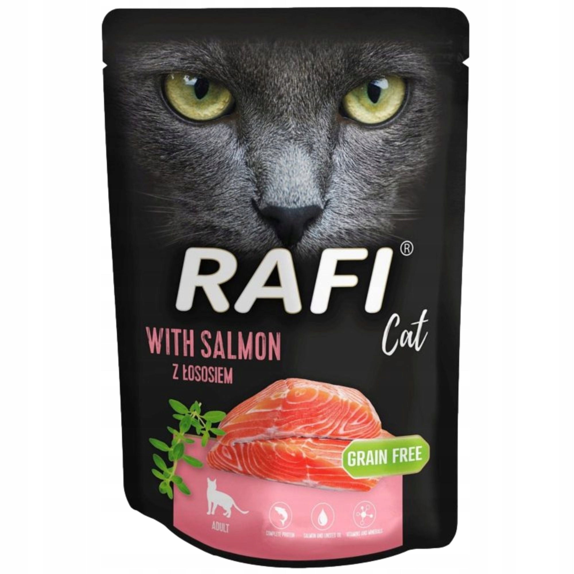 Rafi Wet Cat Food Rafi Cat MIX Flavors Beef and Salmon 10 x 300 g Manufacturer code Dolina Noteci