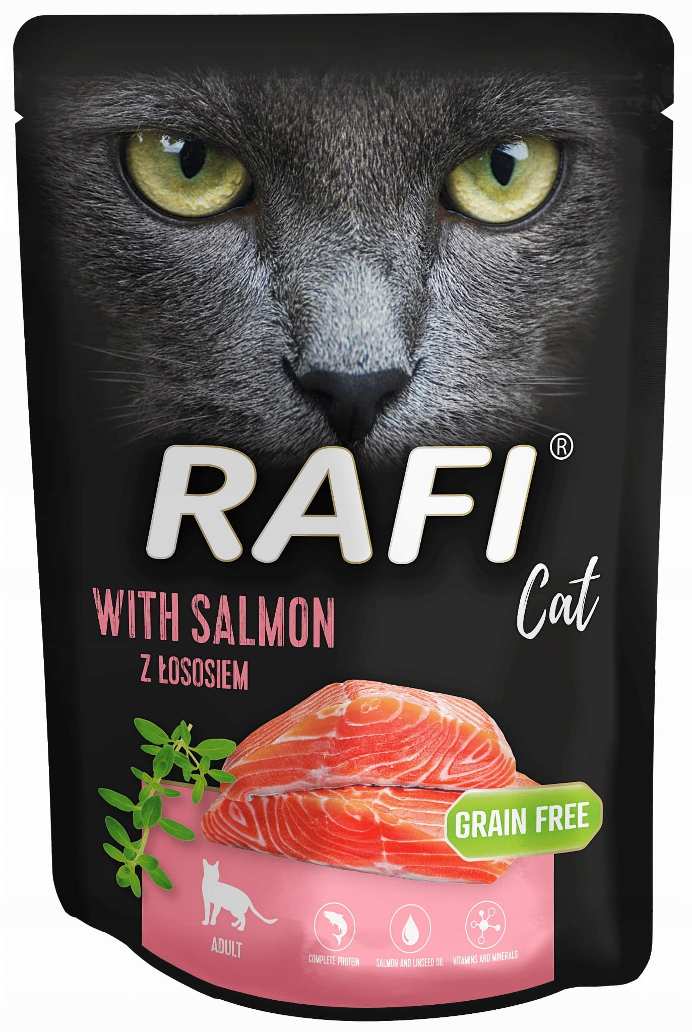 Rafi Wet Cat Food Rafi Cat with Salmon 300 g