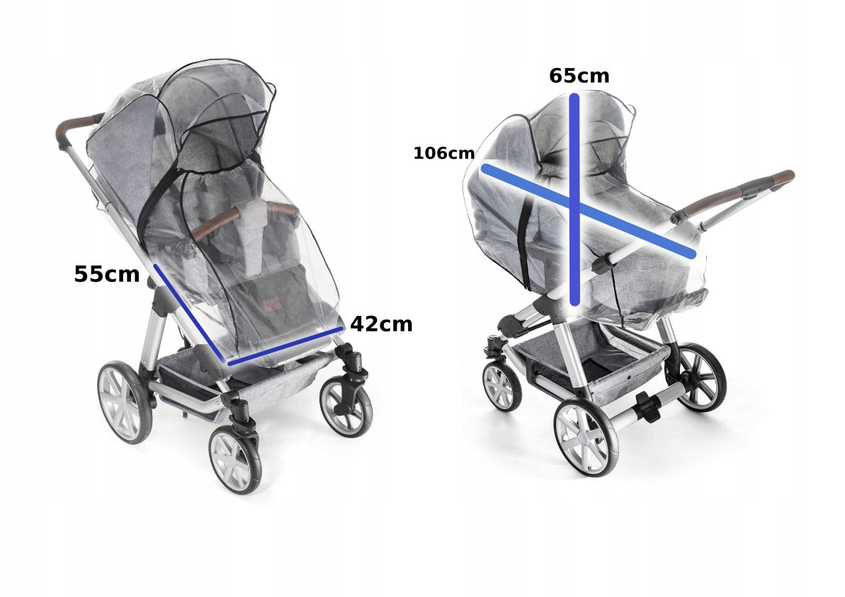 Rain cover 2in1 gondola stroller Reer Manufacturer code RE-84069
