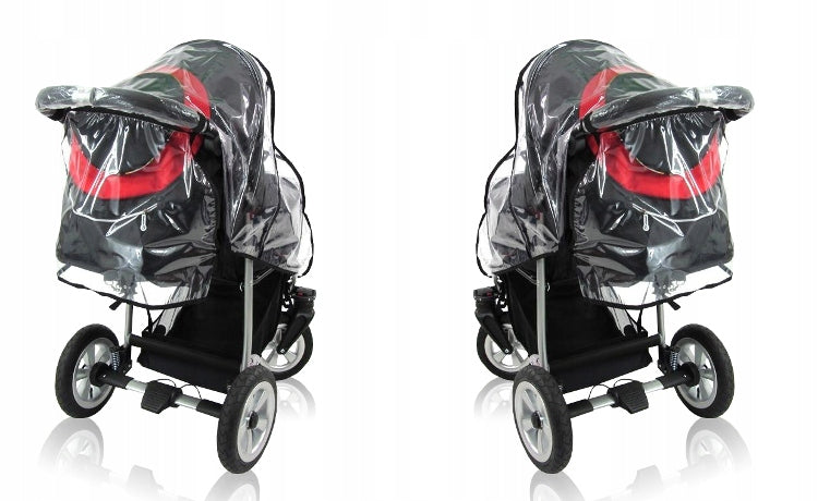 Rain cover for stroller large universal transparent Packaging status original