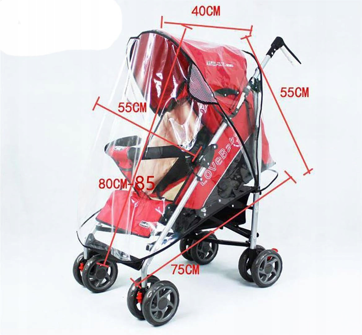 Rain cover for stroller protection Brand Roan