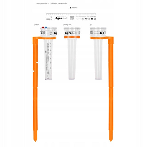Rain gauge, precipitation meter NEW version FOLD Manufacturer code DESZCZOMIERZ-F
