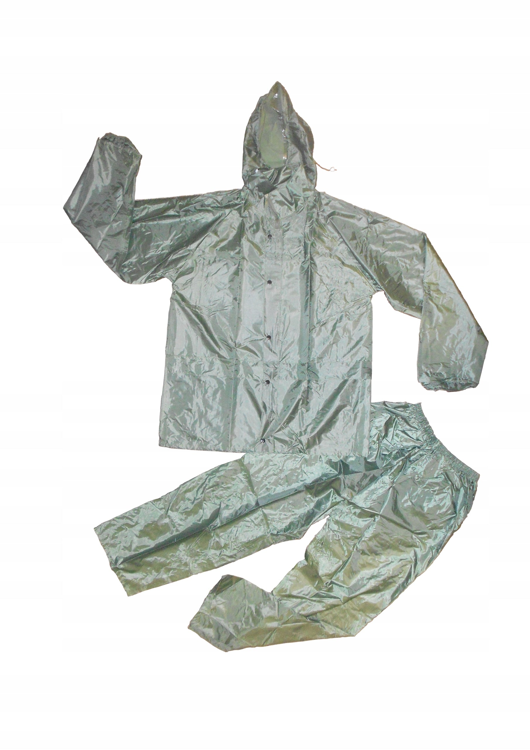 Rain set green "XL" nylon