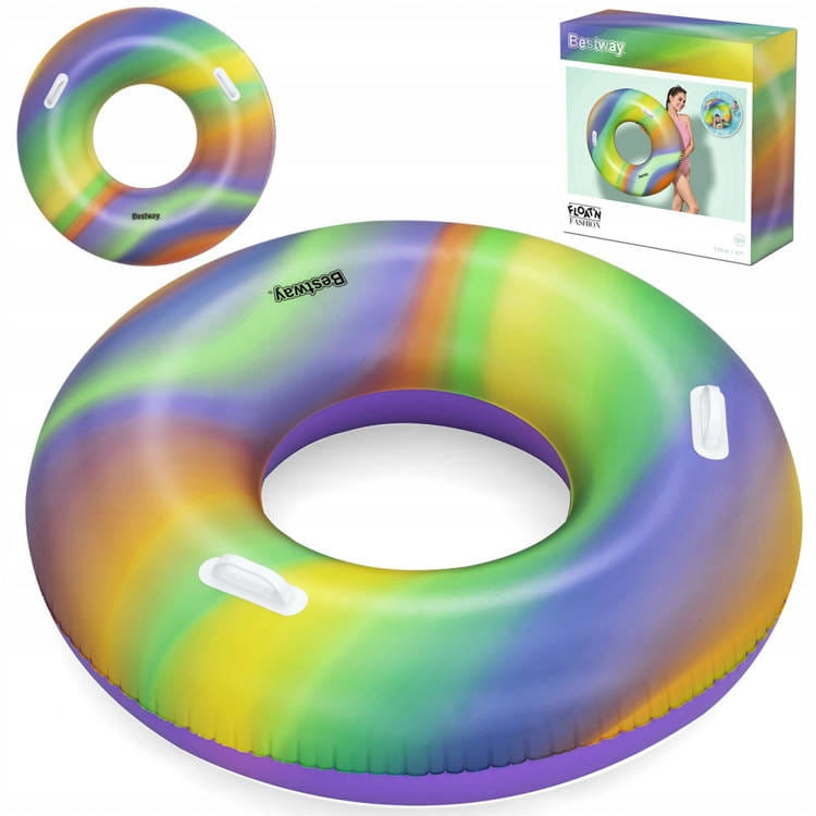 Rainbow Circle Swimming Wheel 119cm Bestway 36352