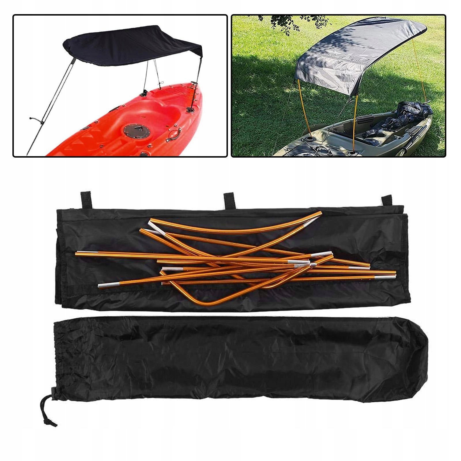 Rainproof Kayak Boat Awning Cover , , Black Weight 100 kg