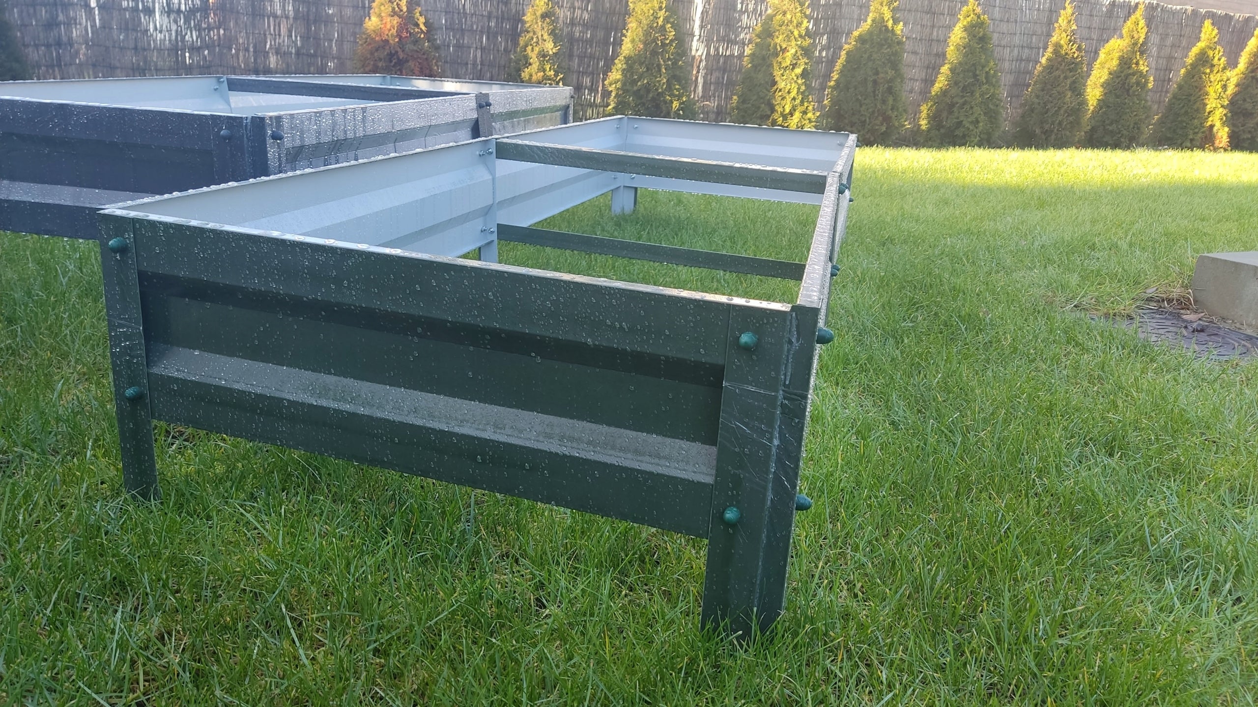 Raised vegetable bed 104x104cm height 20 cm steel Manufacturer code GRZ_POD_104x104/20
