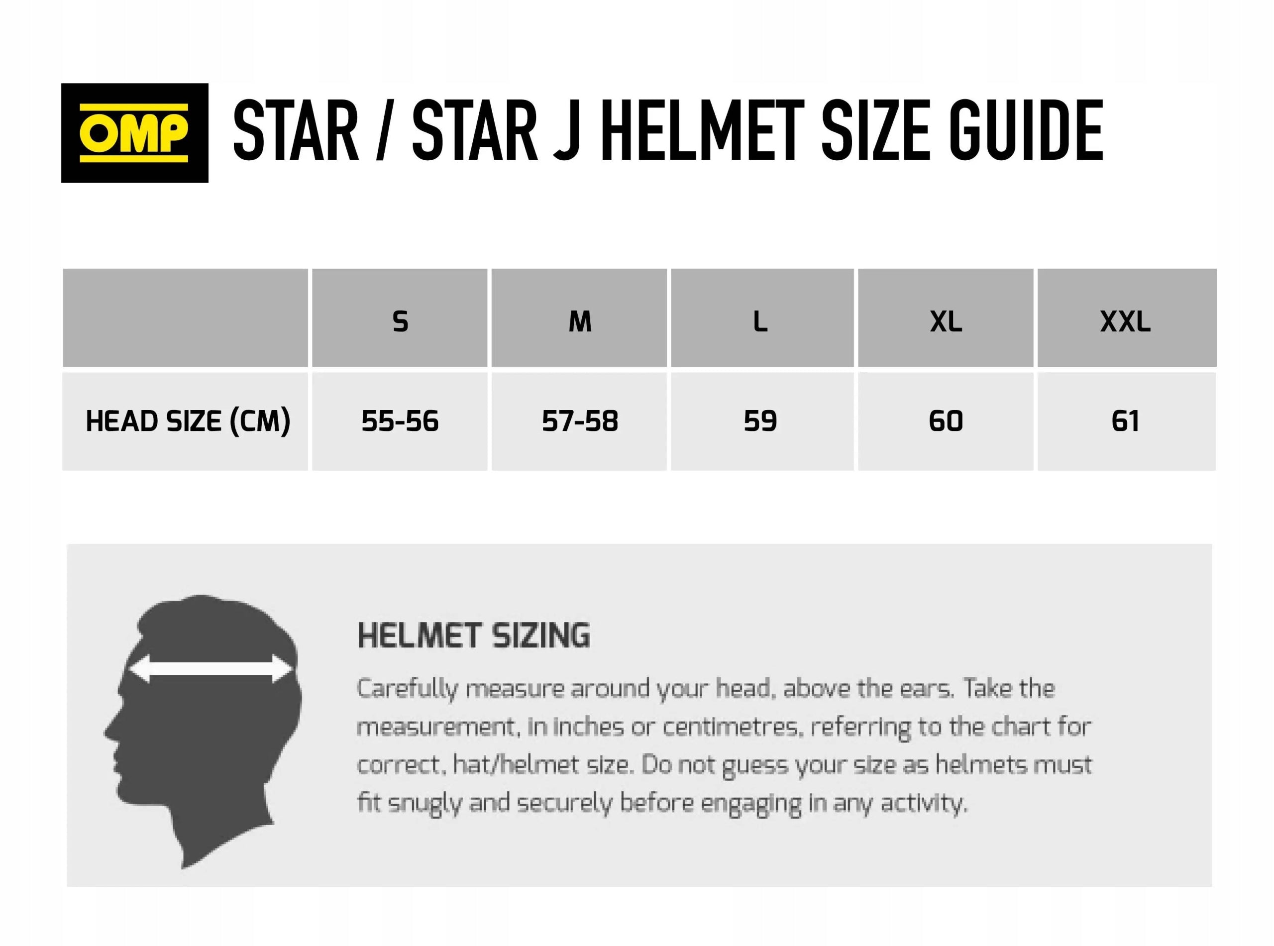Rally helmet OMP Star ECE 22.05 yellow size. S + balaclava FREEBIE Manufacturer's catalog number SC0-0607-B01-099-S
