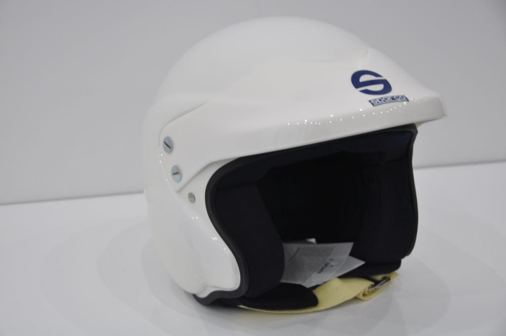 Rally helmet open Sparco ADV Jet white size. S HANS clips Manufacturer Sparco