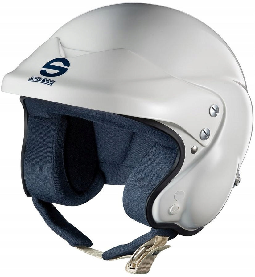 Rally helmet open Sparco ADV Jet white size. S HANS clips