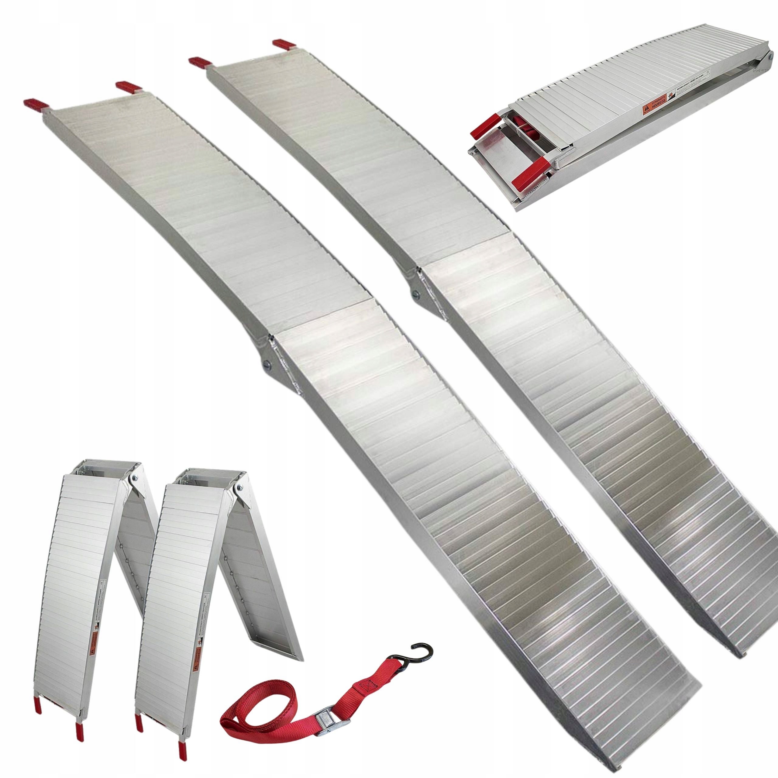 Ramps Overrun Folding Aluminum Driveway Kit for Quad Tractor 680kg