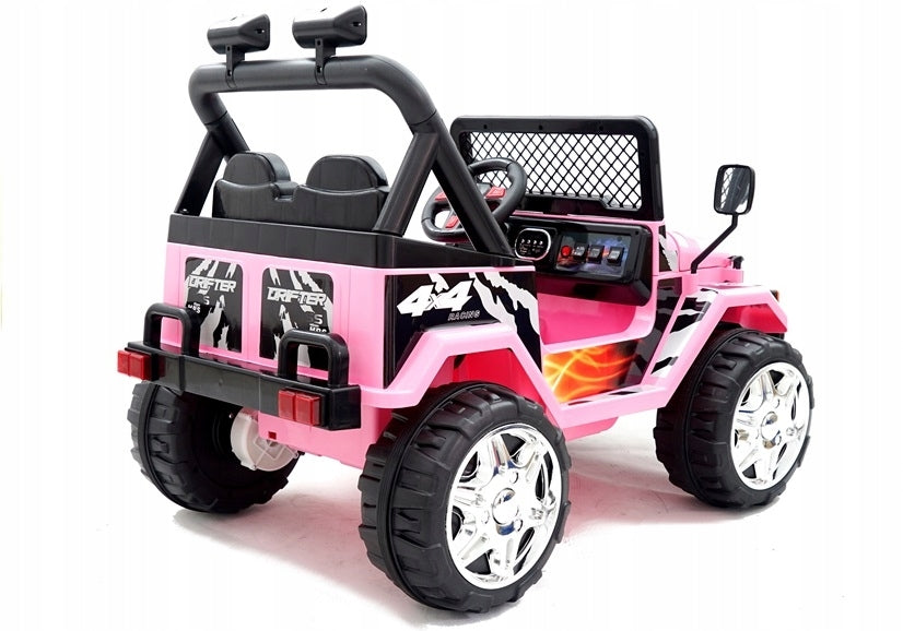 Raptor Dual-Person Battery Car Pink Color pink