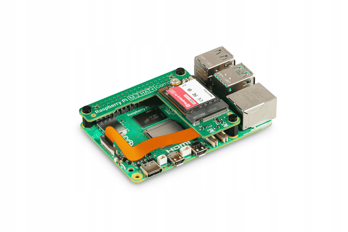 Raspberry Pi M.2 HAT+ (Compact) - M.2 extension module for Raspberry Pi 5 Manufacturer code SC1771