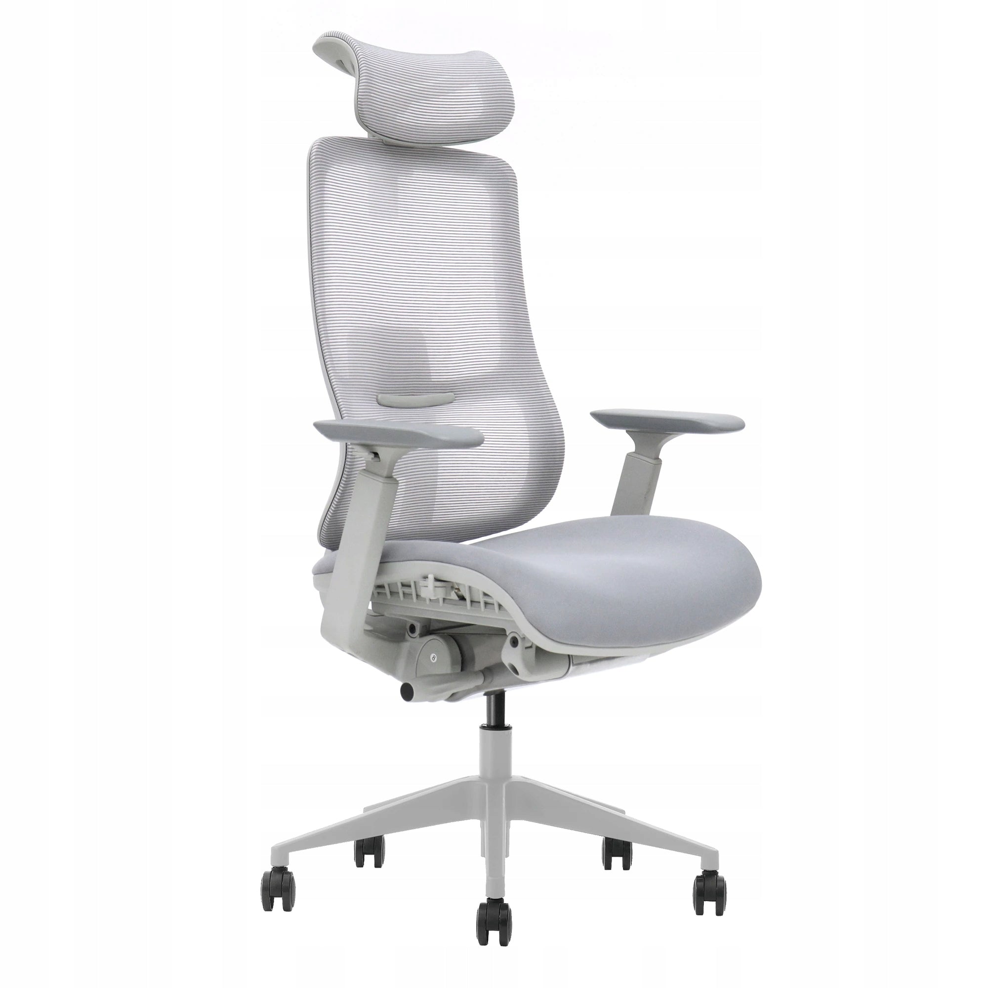 Rast Swivel Office Chair Grey Armrests 3D Lumbar Support