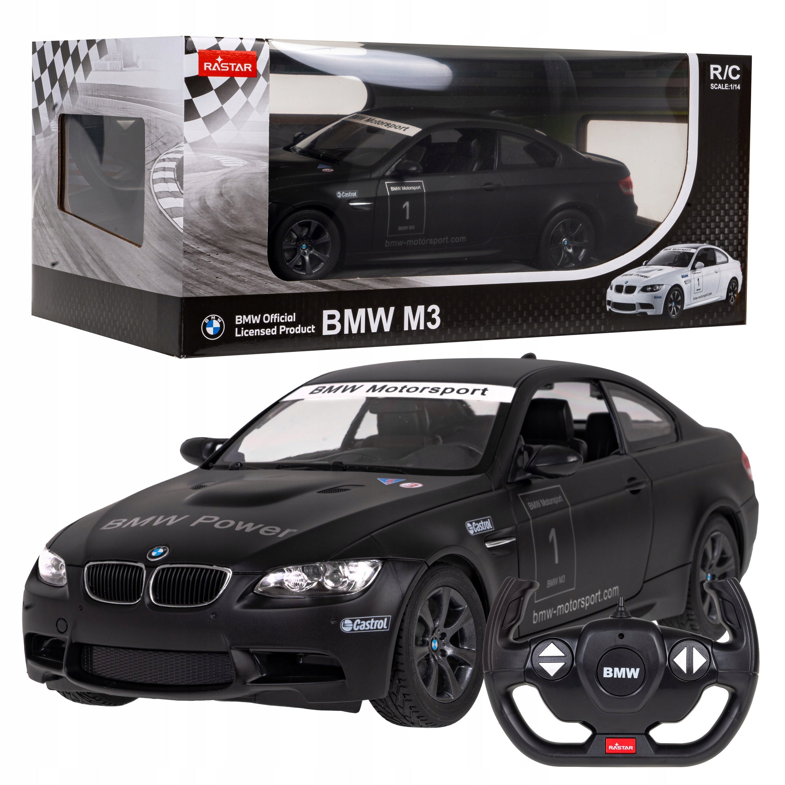 Rastar BMW M3 RASTAR model 1:14 Remote controlled car + Remote control 2,4 GHz
