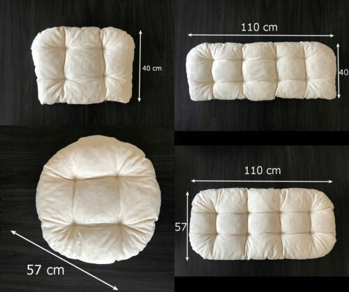 Ratan pillows comp. 6 pieces beige MANUFACTURER Pillow length 110 cm