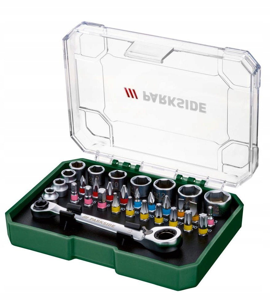 Ratchet Socket Wrench Set 31 PARKSIDE Transition Wrench BITS