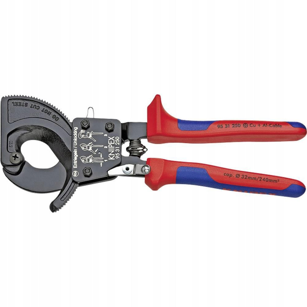 Ratchet cable cutter Knipex, 32 mm, 240 mm2