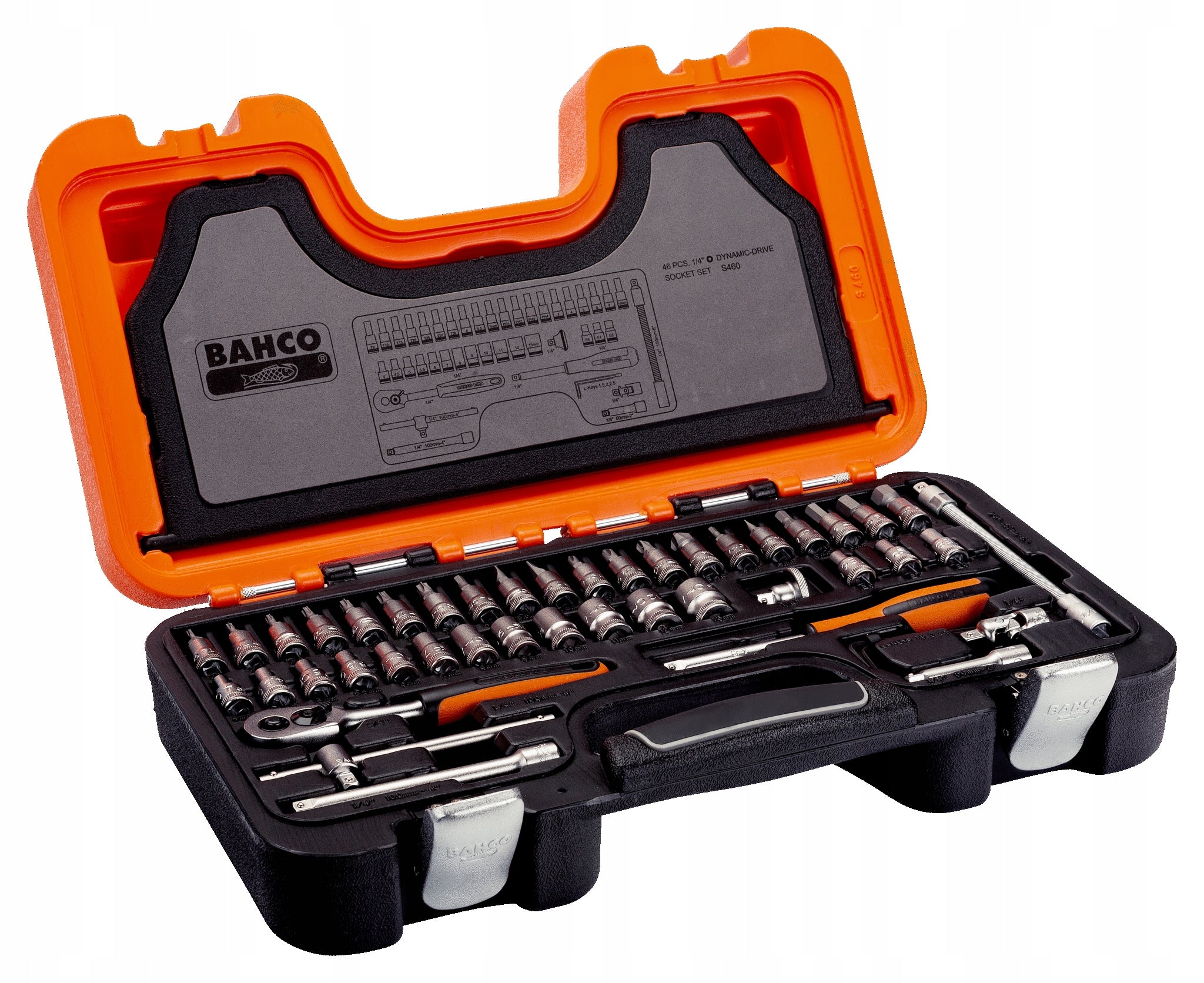 Ratchet socket wrenches Bahco S460 46 pieces Manufacturer code S460