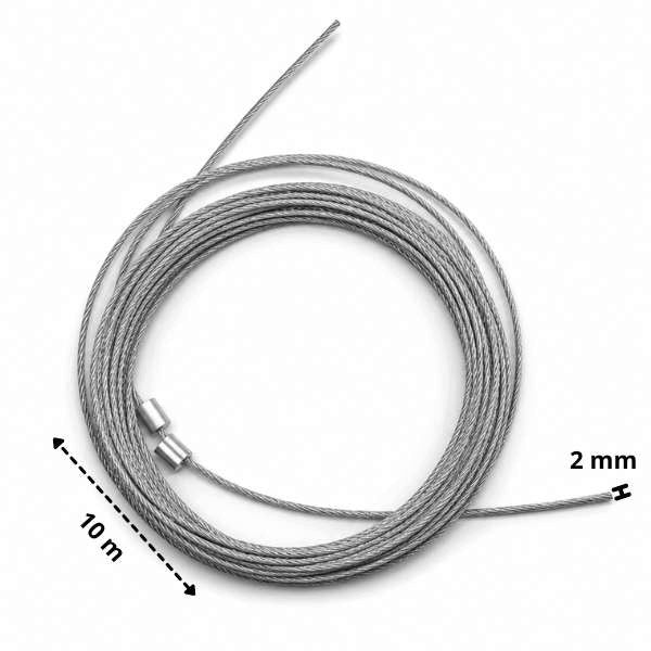 Ratchet unlock cable for two-column lift 2mm x 10m Manufacturer code P-LINK-0001