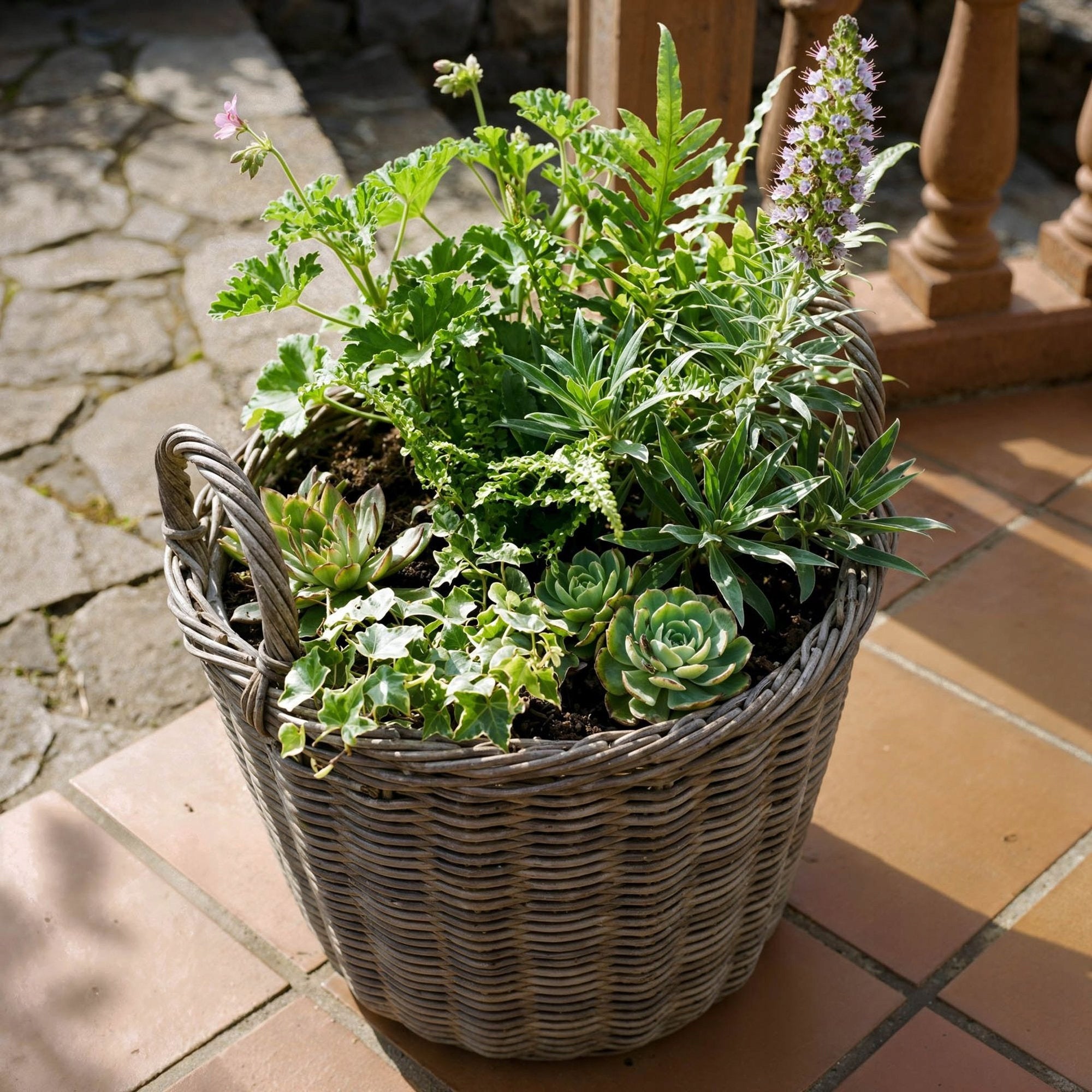 Rattan Baskets 3 Pcs Pot Covers Technorattan Bboho Terrace Balcony Material synthetic material