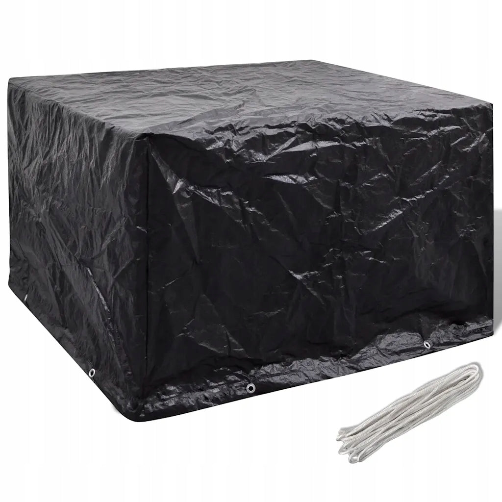Rattan Patio Furniture Cover 135x135x90 cm, Black